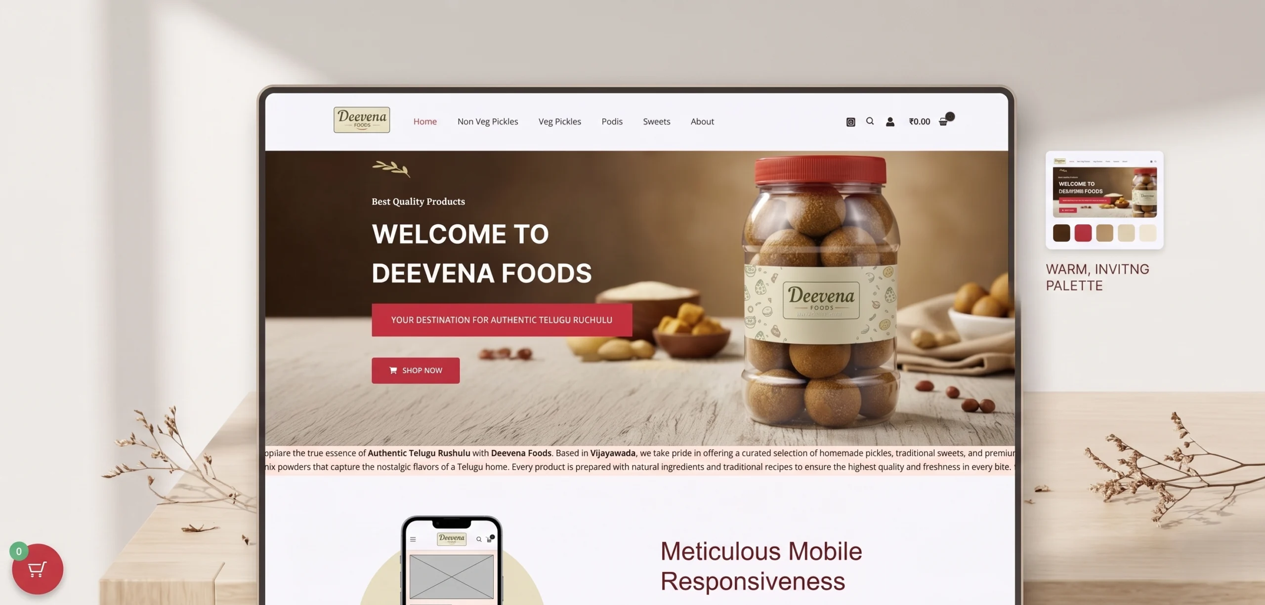 Deevena Website - The Origin Network